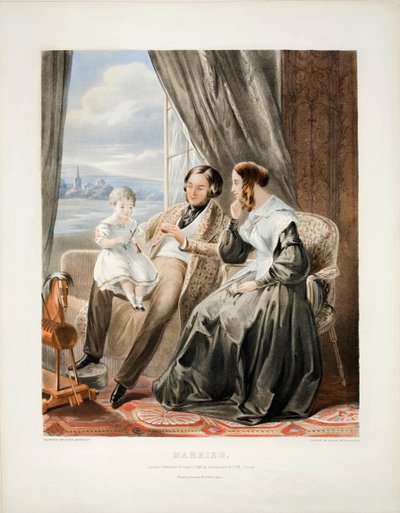 Married, litho by Thomas Fairland, published by Ackermann and Co., 1840 by John Absolon